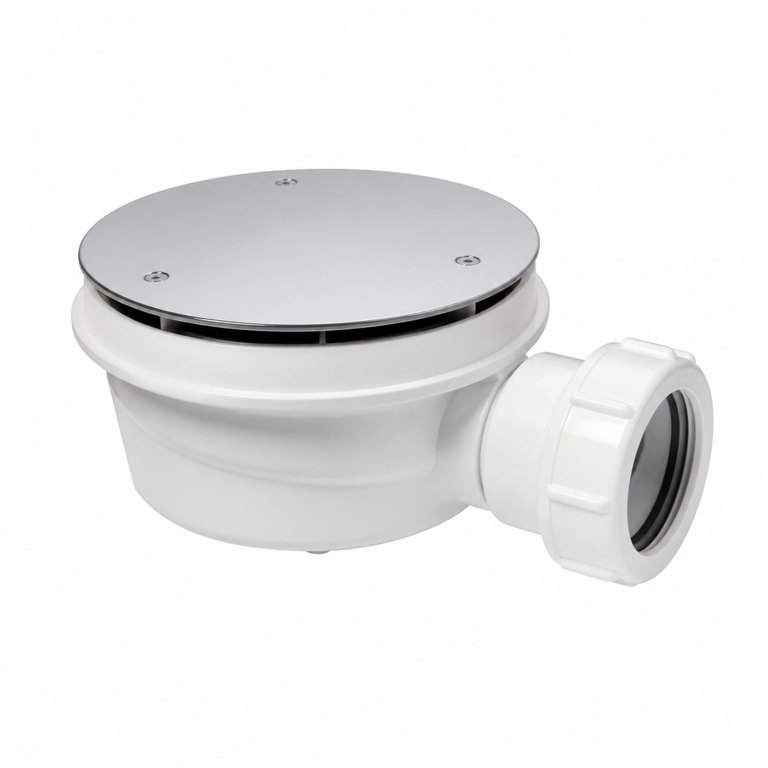 Dusch-Siphon flach