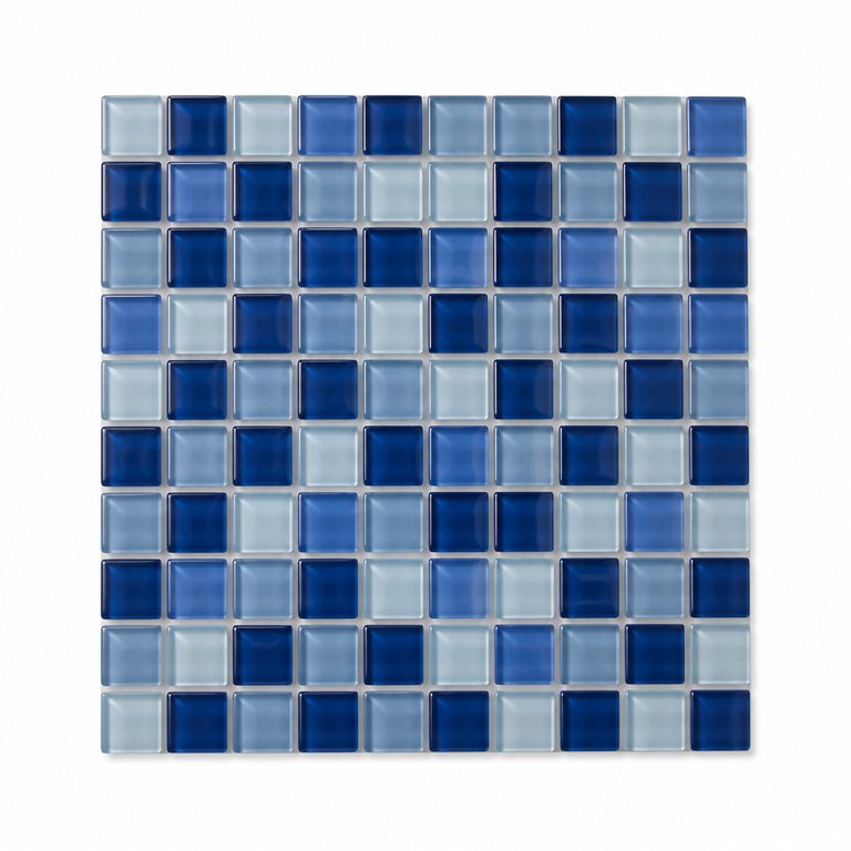 Glasmosaik blau