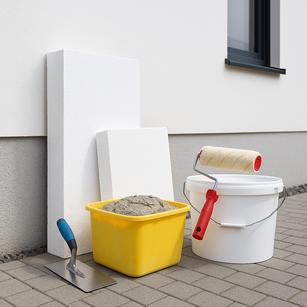 Fassade dämmen, verputzen & streichen – Dienstleistung zum Festpreis online buchen