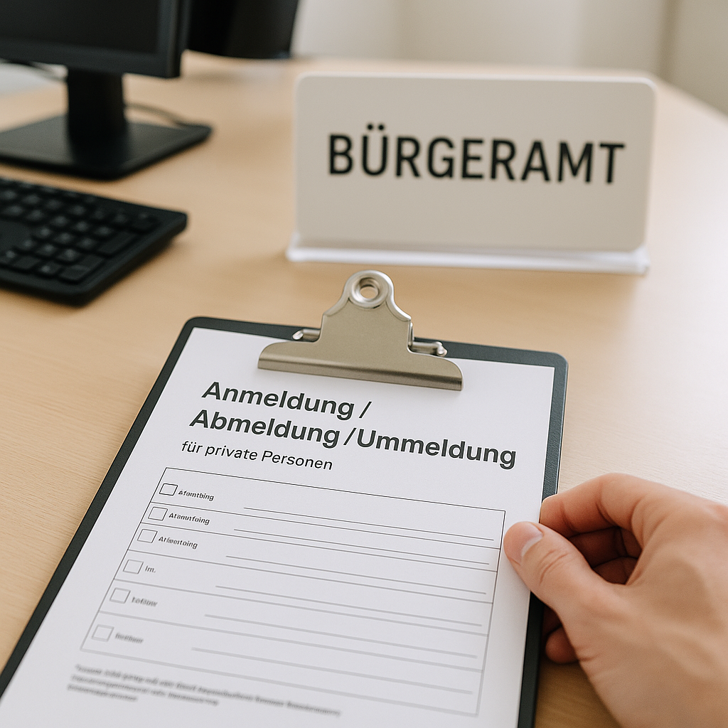 An-, Ab- oder Ummeldung beim Bürgeramt (für Privatpersonen) – Dienstleistung zum Festpreis online buchen