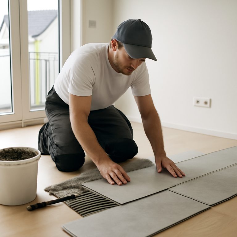 Fliesenboden verlegen