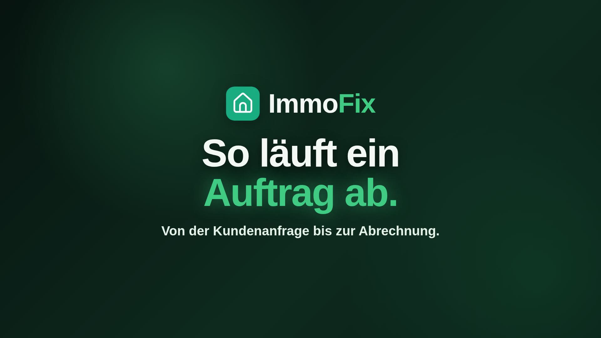 Vorschaubild: So läuft ein Auftrag mit ImmoFix ab